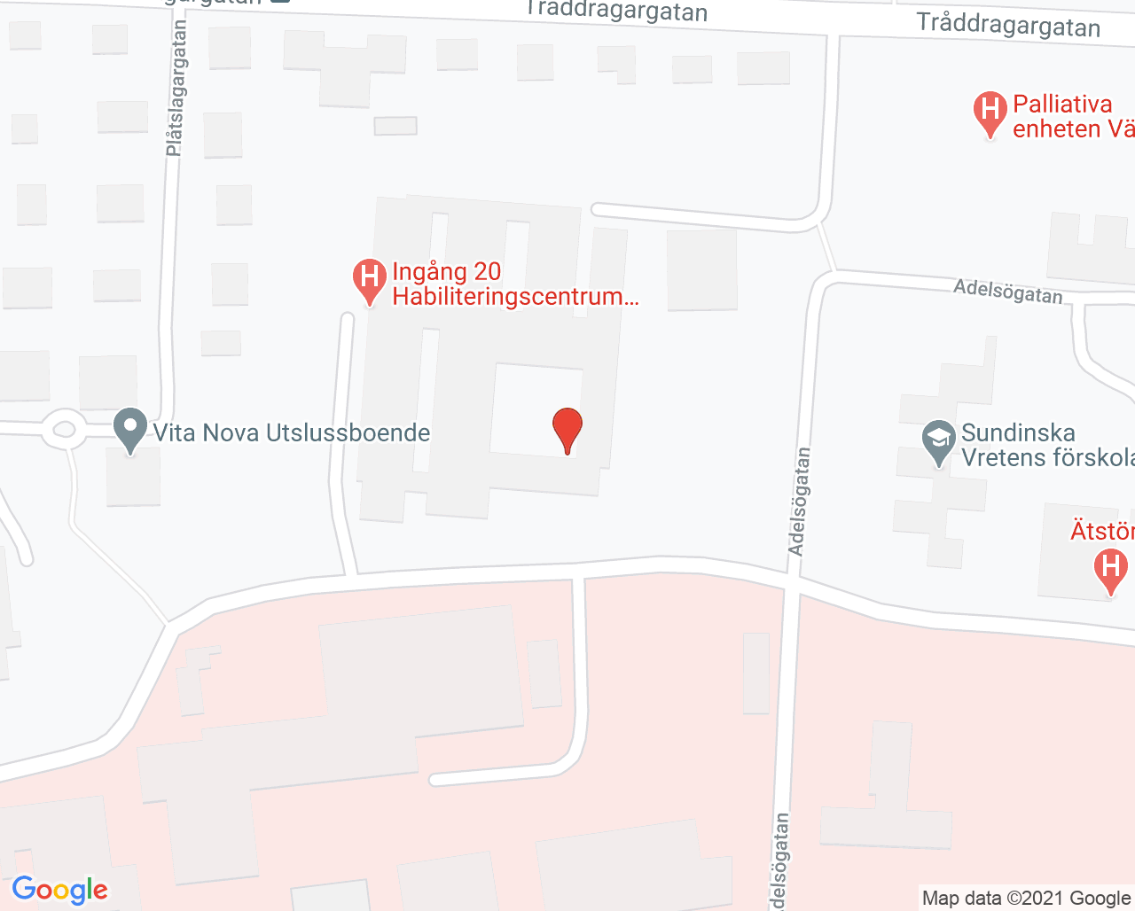 Karta till LSS-enheten, Region Västmanland