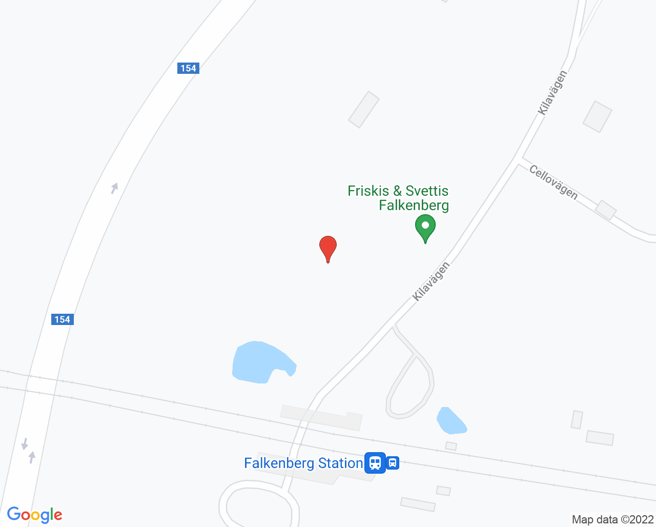 Karta till Bup-mottagningen Falkenberg