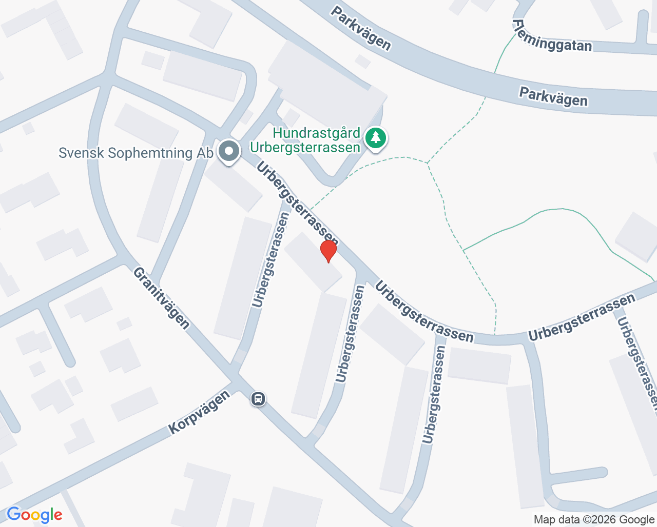 Karta till Lundborgs Sjukgymnastik
