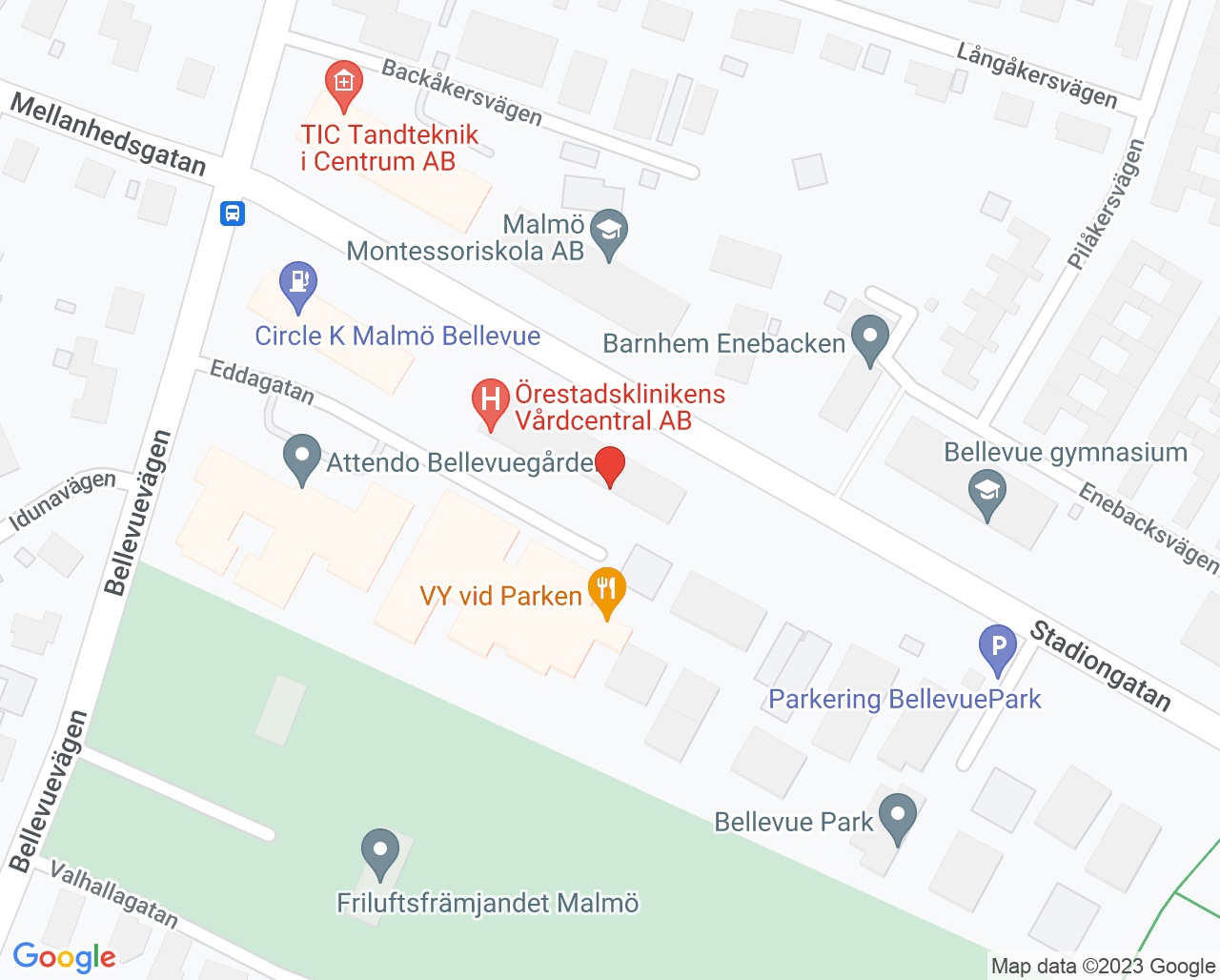 Karta till Seifert Scherman Karin Neuro Aktiv, Malmö