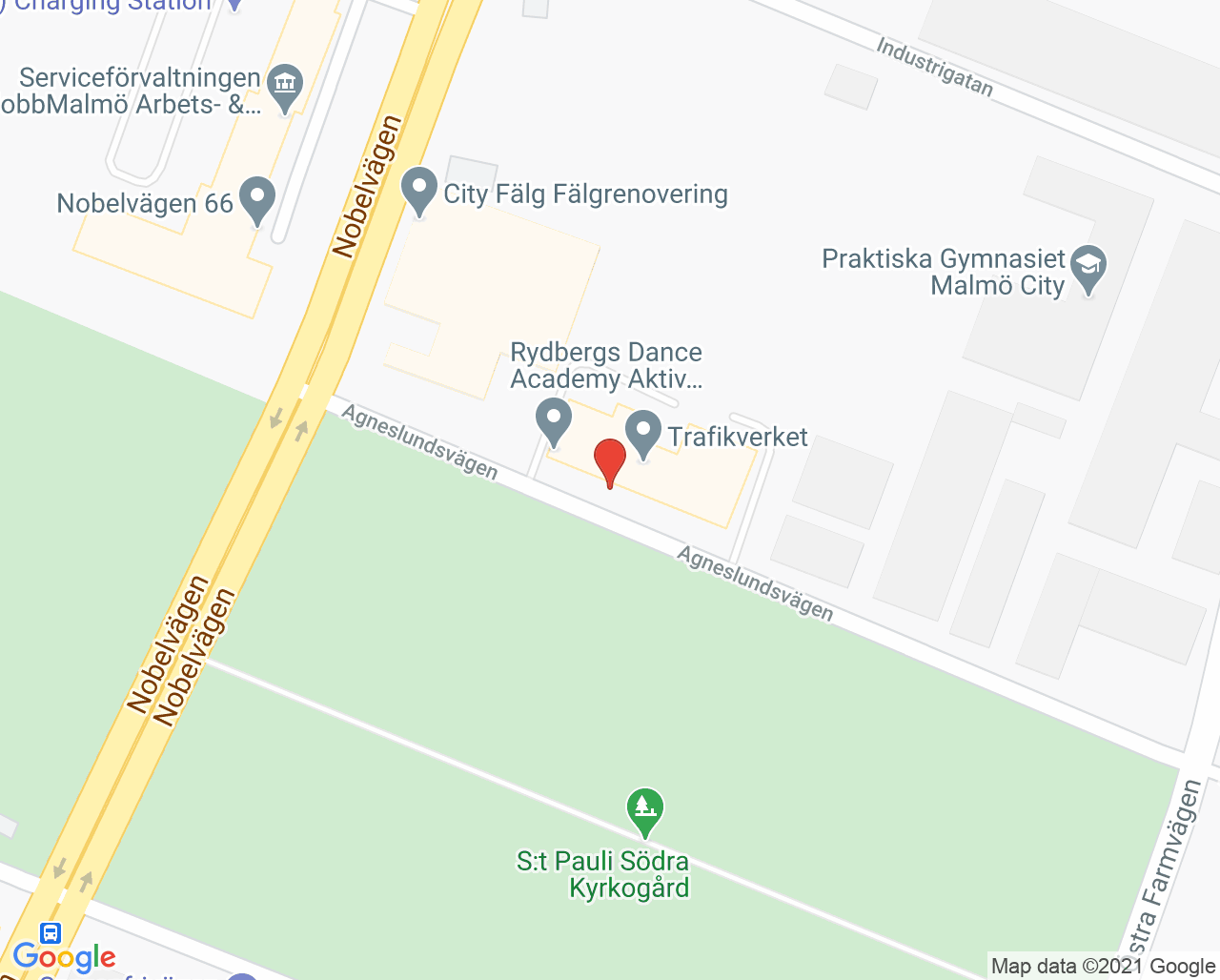 Karta till Sandberg Bengt, Malmö