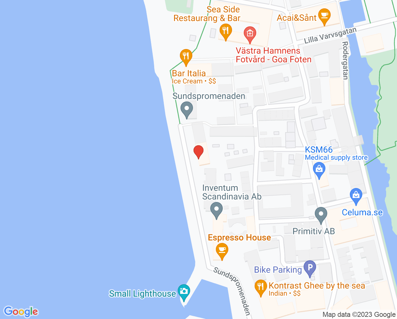 Karta till Moberg Eva, Malmö