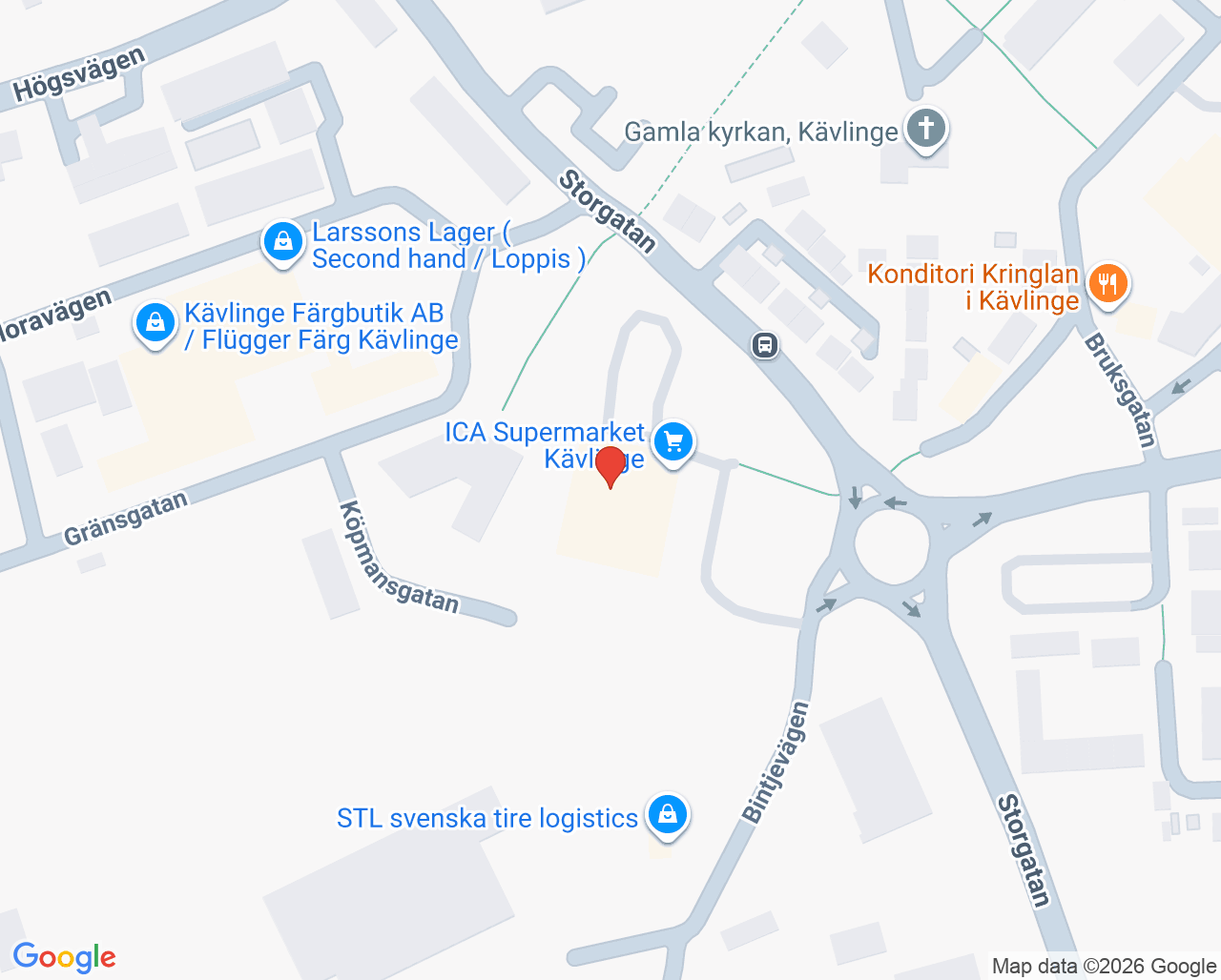 Karta till Vital Kävlinge