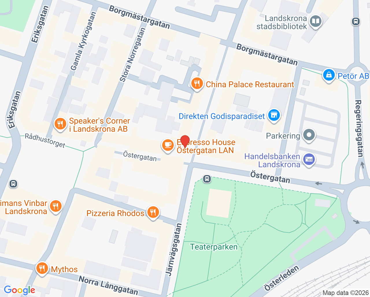 Karta till Endostos AB, Landskrona