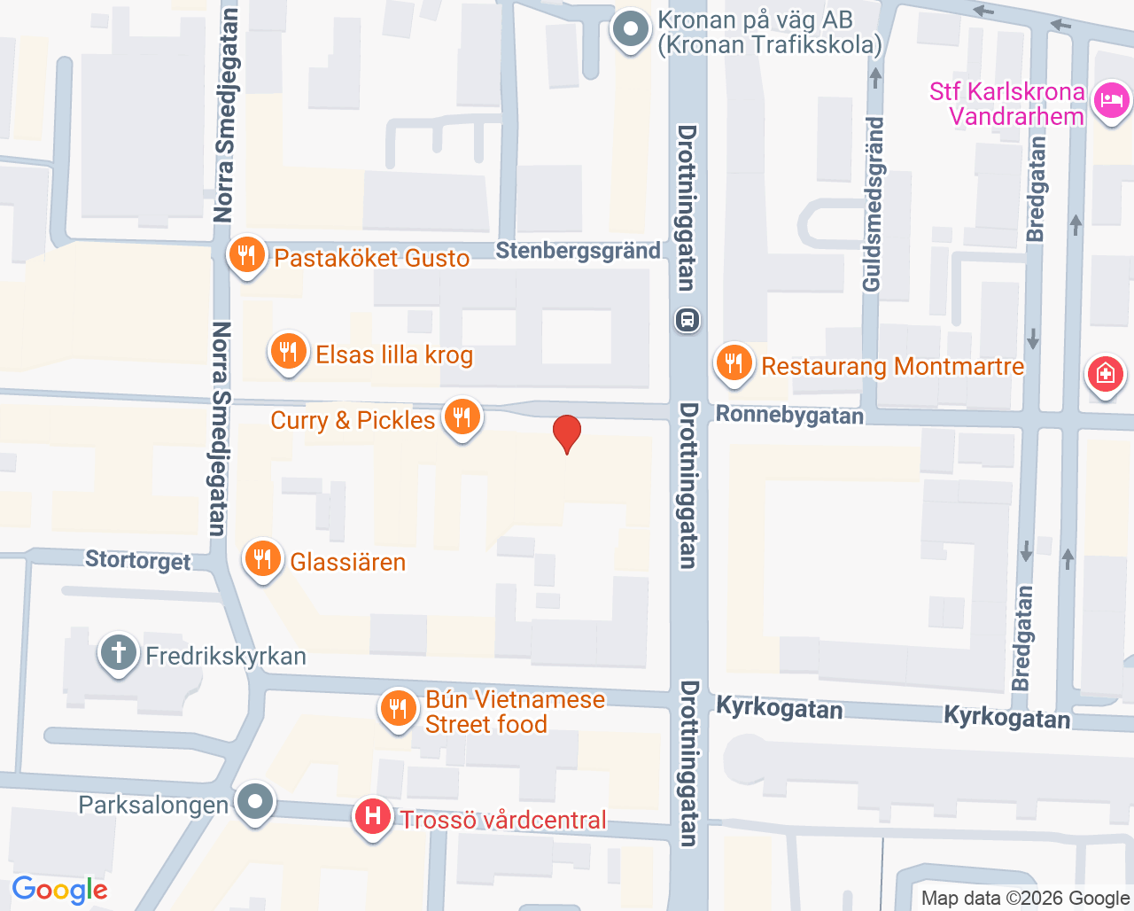 Karta till Krona Dental