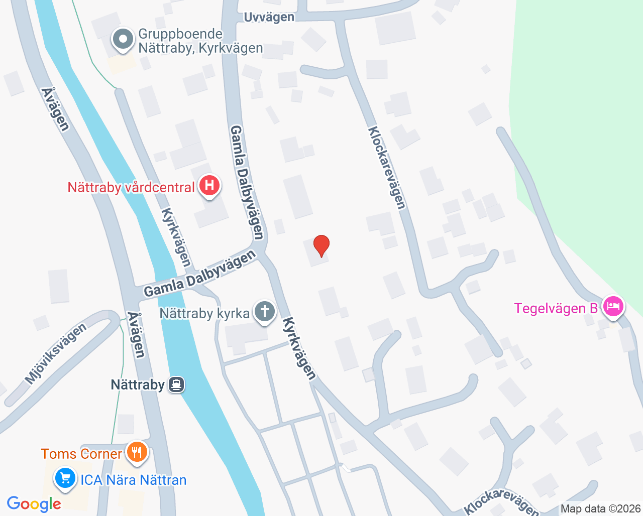 Karta till Folktandvården Nättraby