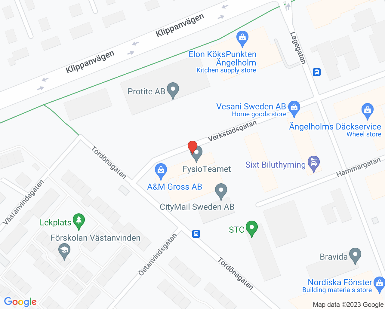 Karta till Chevallay Anna, Ängelholm