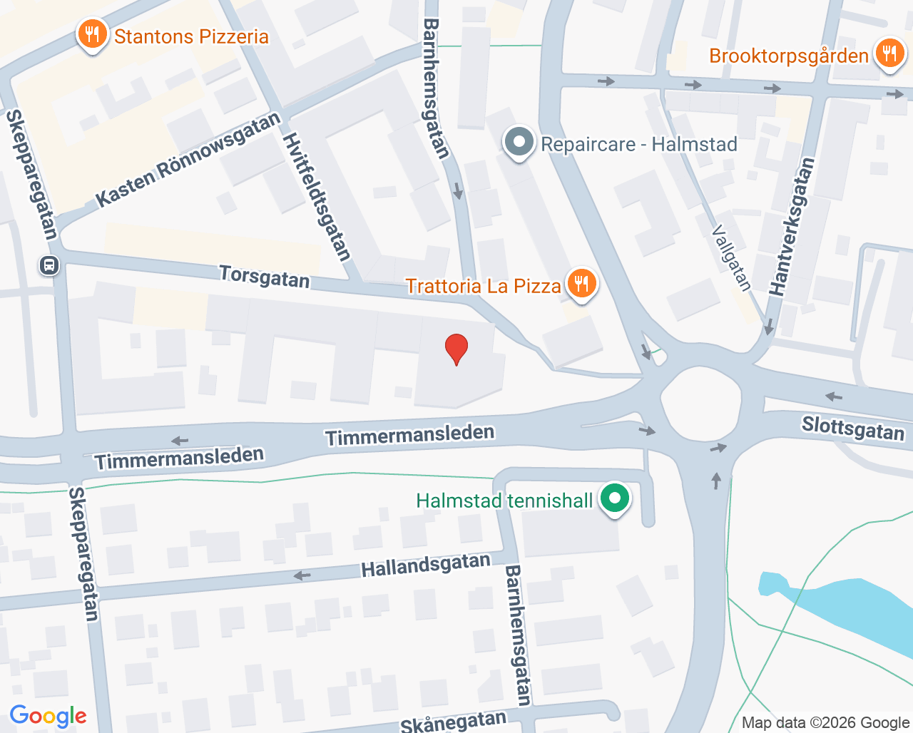 Karta till IT-service, Halmstad