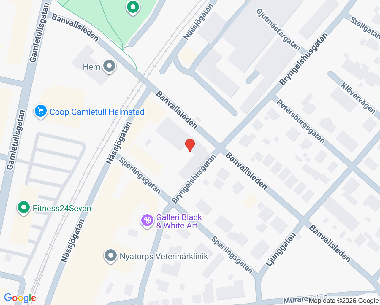 Karta till Ungas psykiska hälsa Halmstad