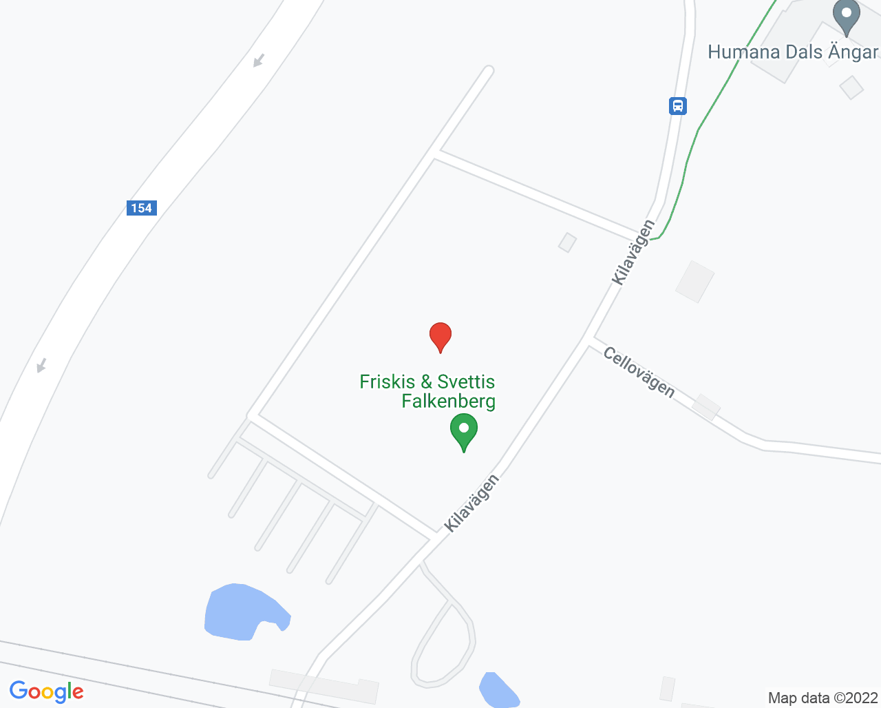 Karta till Vuxenpsykiatrimottagningen Falkenberg