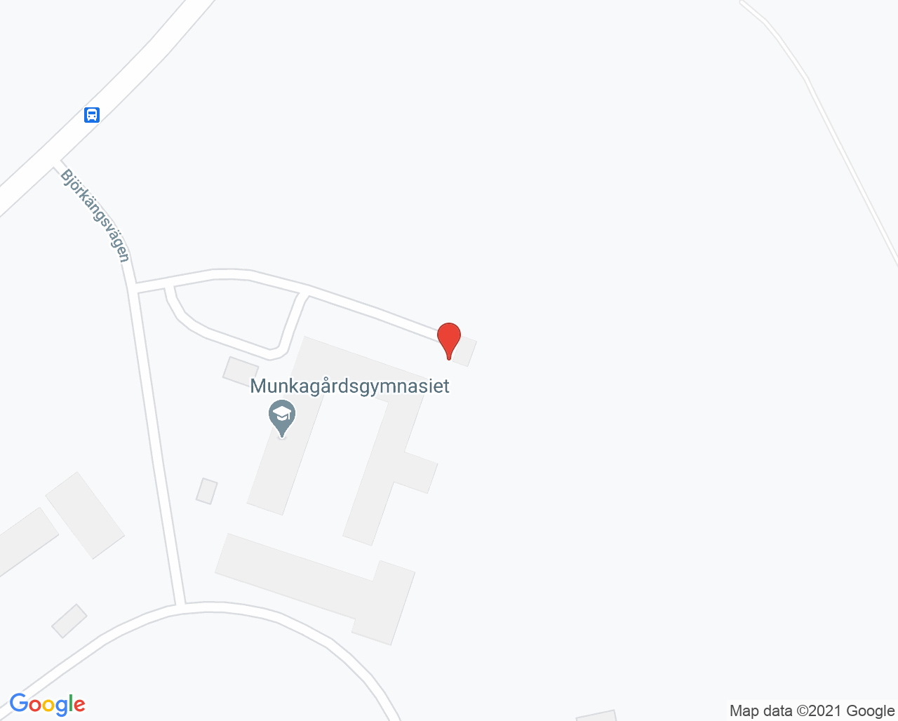 Karta till Munkagårdsgymnasiet kök, Tvååker