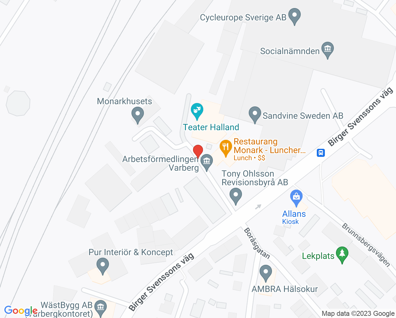 Karta till UroMedical Varberg