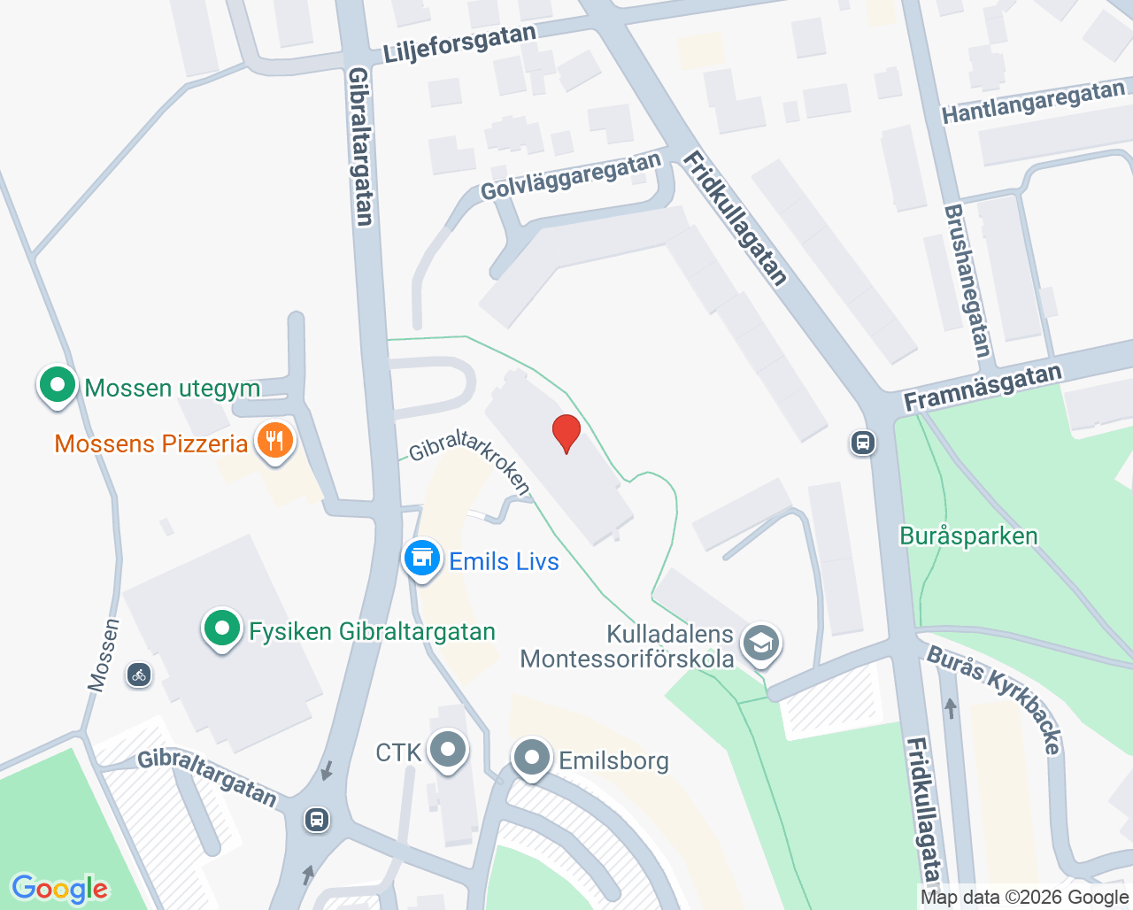 Karta till Elitrehab Josefin Yman