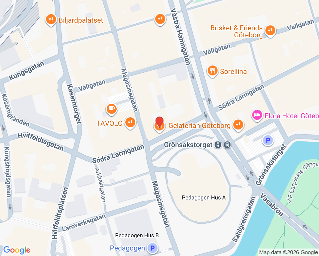 Karta till Nordic Prolo Smärtklinik Göteborg
