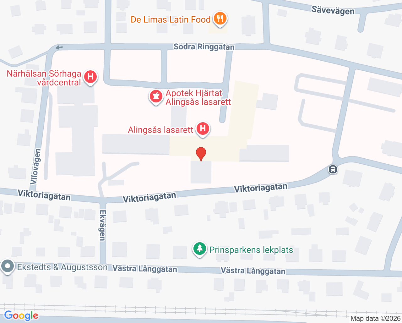 Karta till Intensivvårdsavdelning Alingsås, Alingsås
