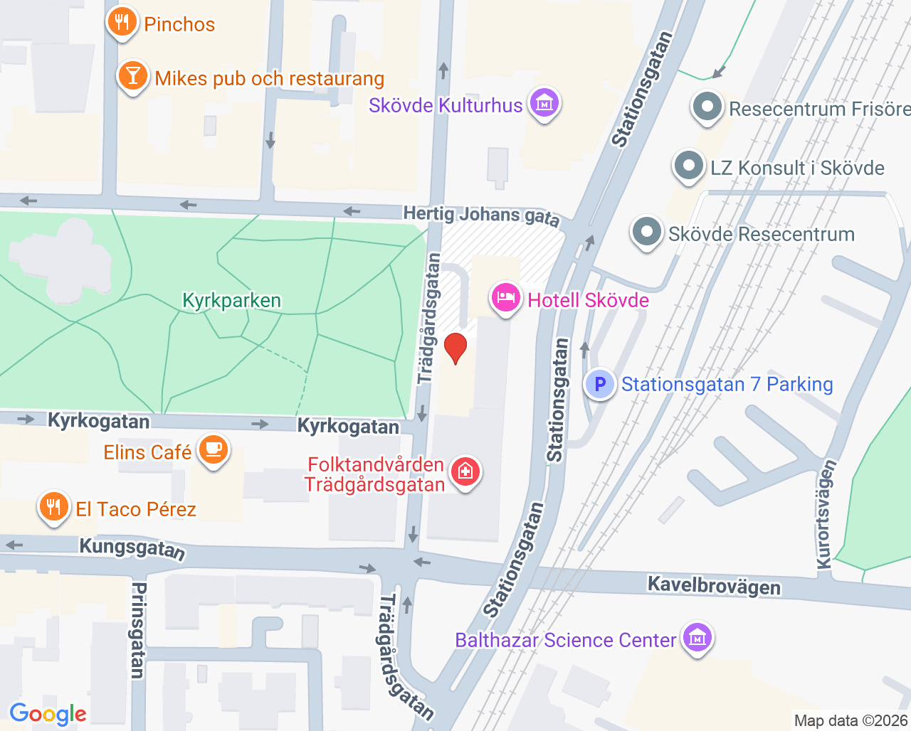 Karta till Hörselteam Skövde, Skövde