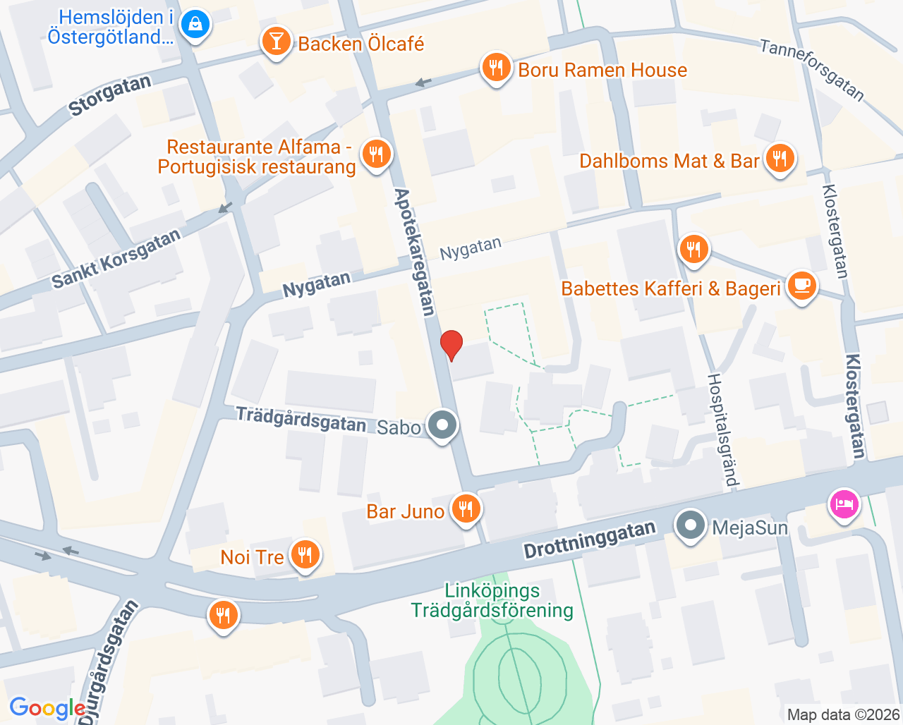 Karta till Tandläkare Göran Xanthakis, Linköping