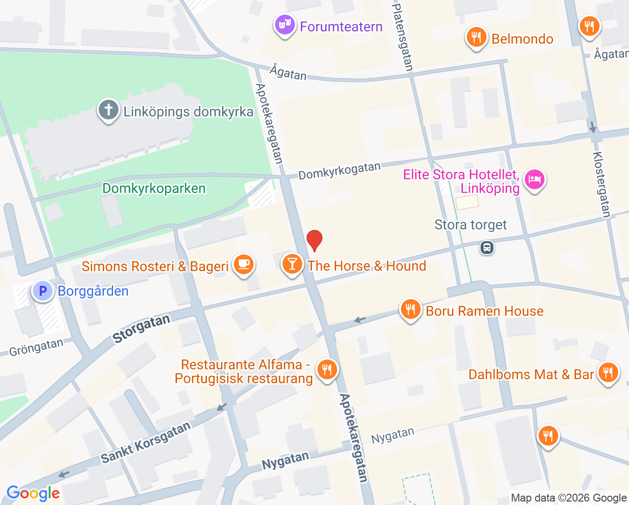 Karta till Traumamottagningen, BUP Traumaenheterna Linköping