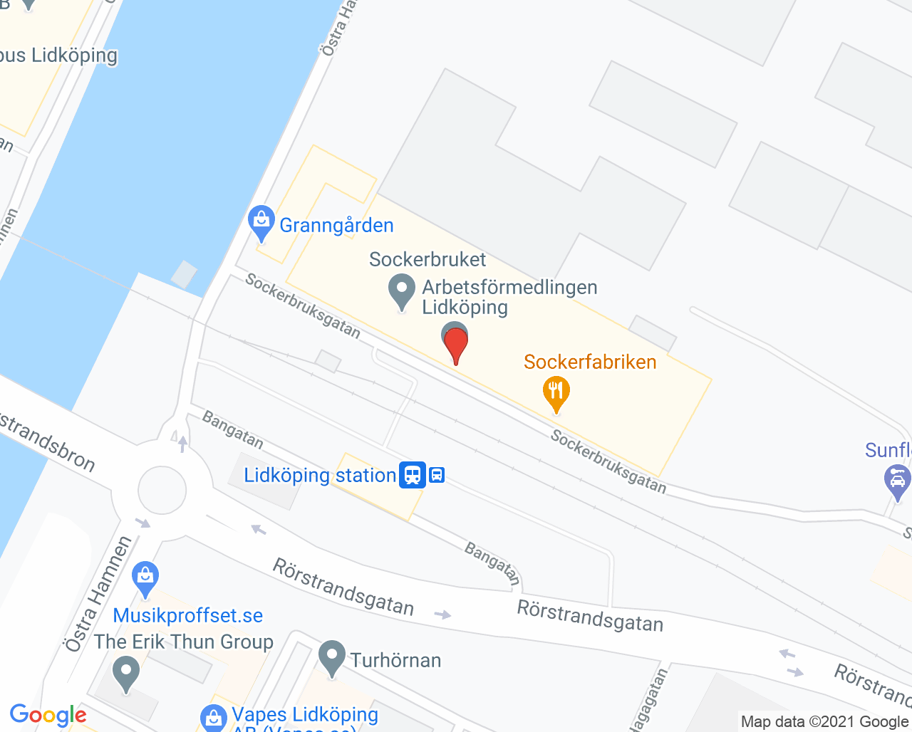 Karta till Lidköpings Sportrehab Jörgen Sjöberg, Lidköping