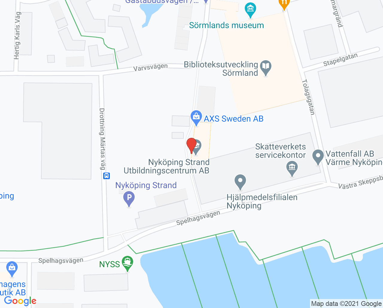 Karta till Michael Hanssen, Nyköping
