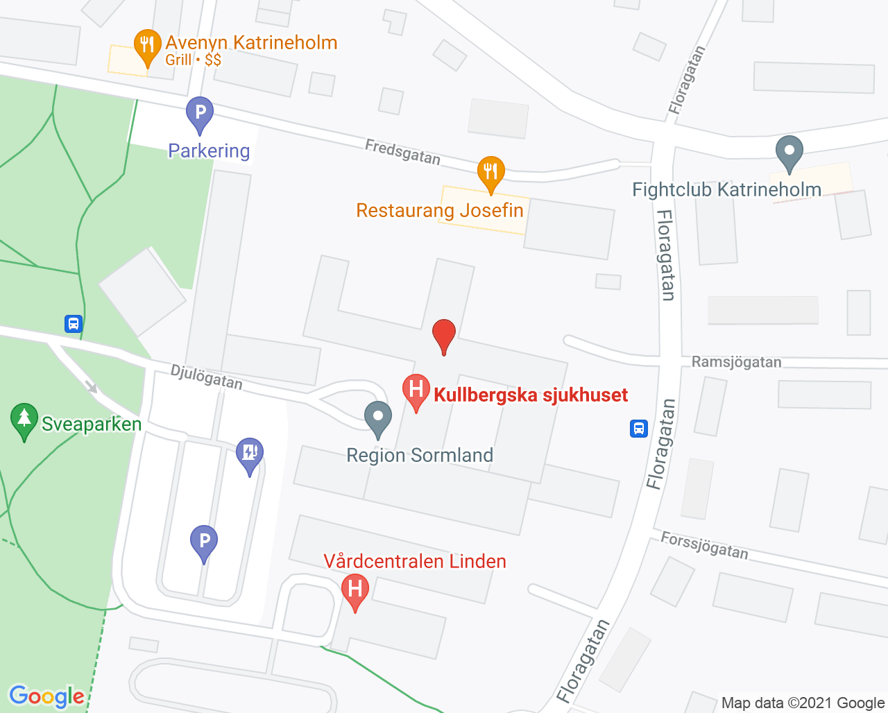 Karta till Vital Katrineholm