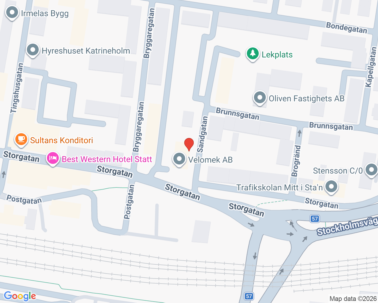 Karta till Marita Westerberg, Katrineholm