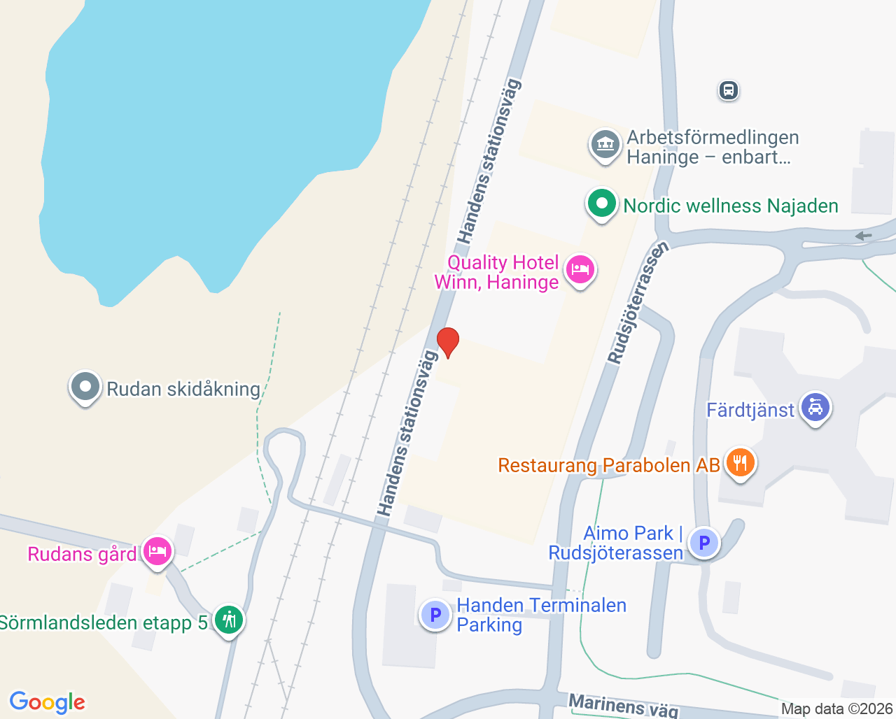Karta till Haninge Sjukgymnastik - Johan Norin
