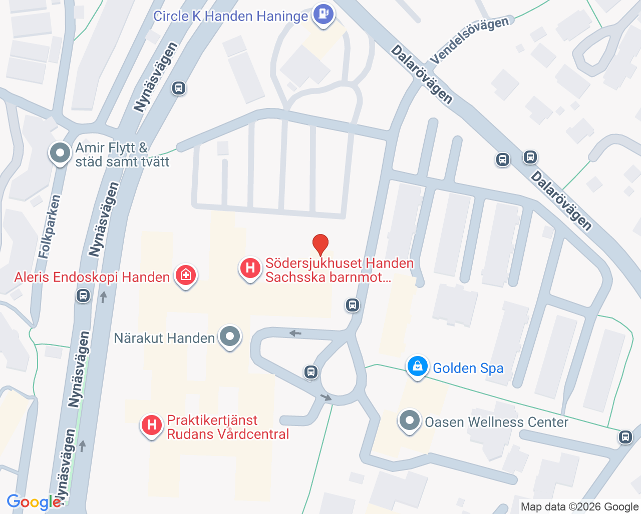 Karta till Capio Handen geriatrik mott