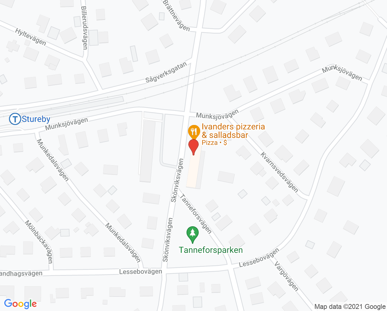 Karta till Eva Eriksson Sjukgymnastik, Enskede