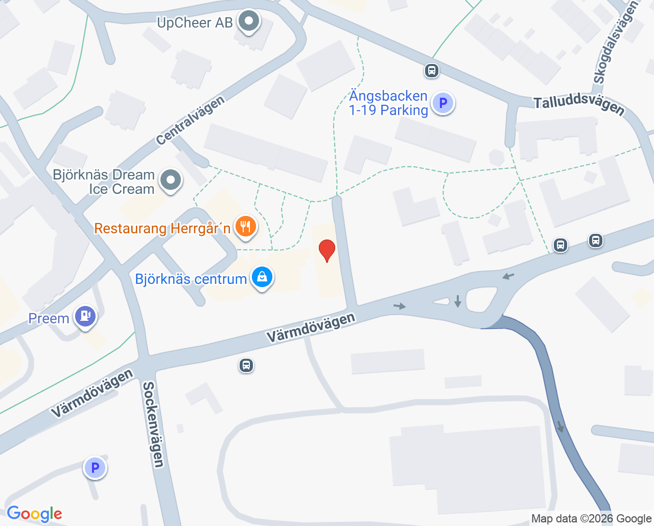 Karta till Björknäs Tandvården