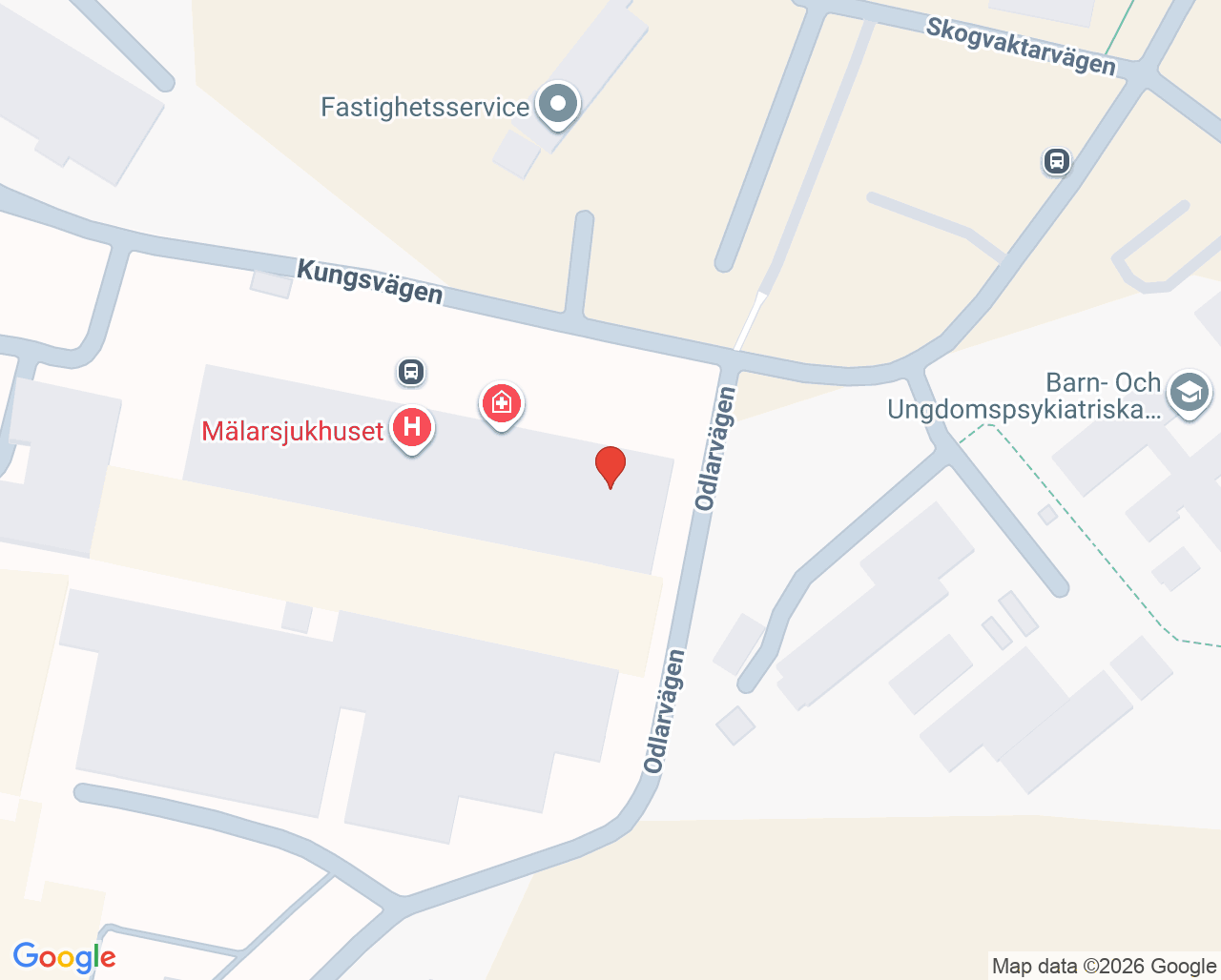 Karta till Ottobock Care Mälarsjukhuset, Eskilstuna