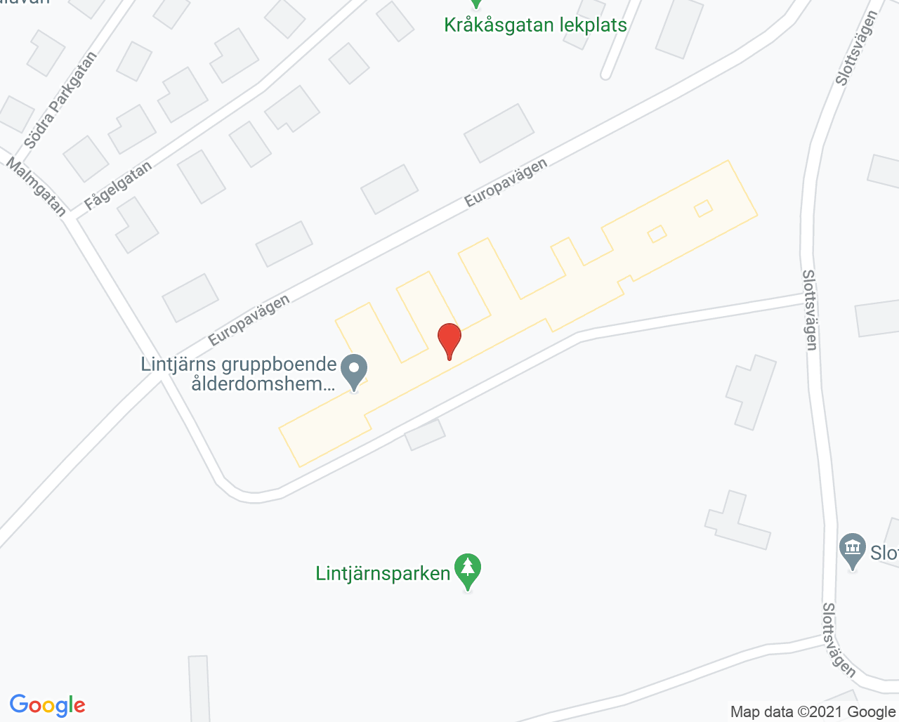 Karta till Fysioterapimottagningen Forshaga