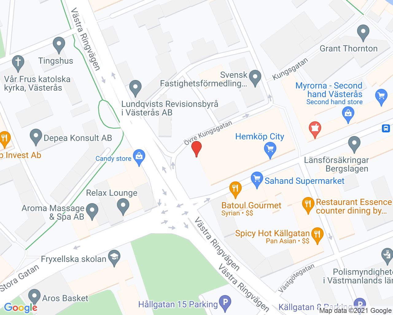 Karta till NAWÅ Dent AB