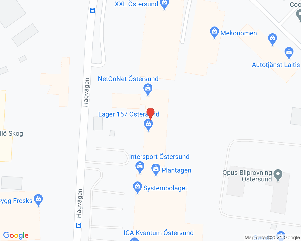 Karta till Synsam Östersund Lillänge