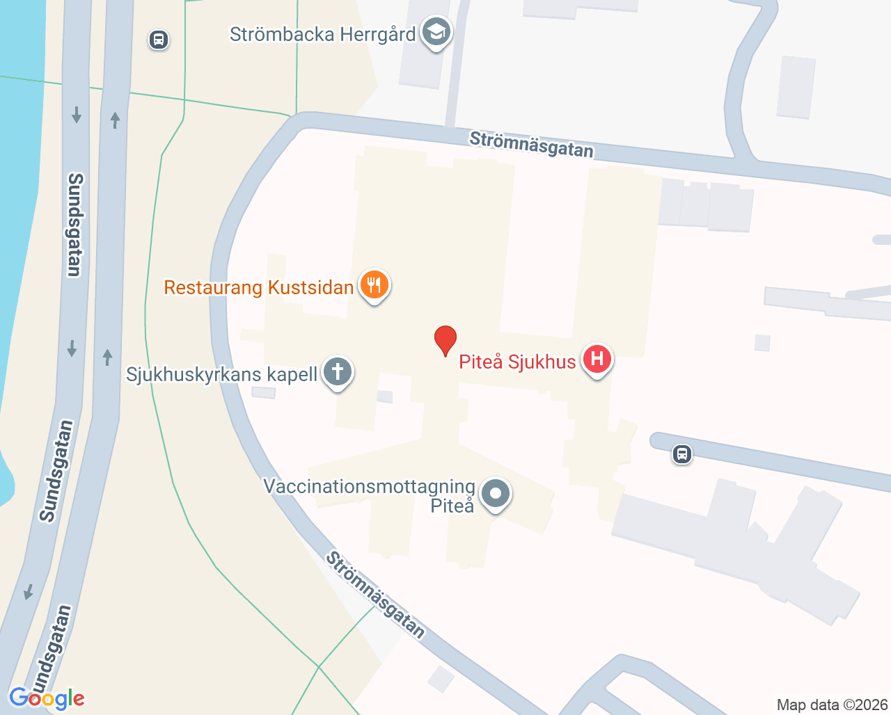 Karta till LSS Råd och Stöd Piteå, Piteå