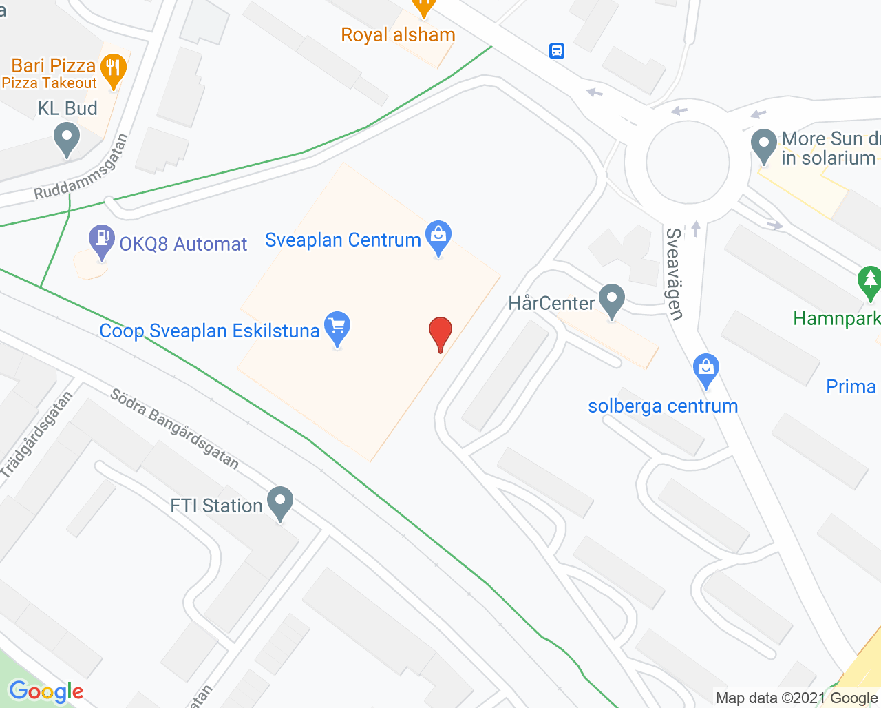 Karta till Arbetsterapiteamet Vårdcentralen Tunafors Eskilstuna, Eskilstuna
