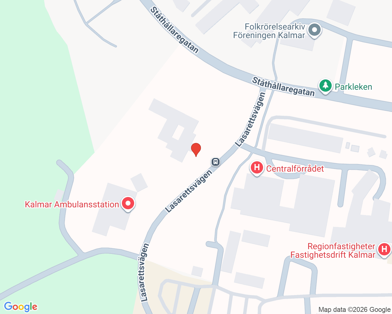 Karta till Stensö hälsocentral