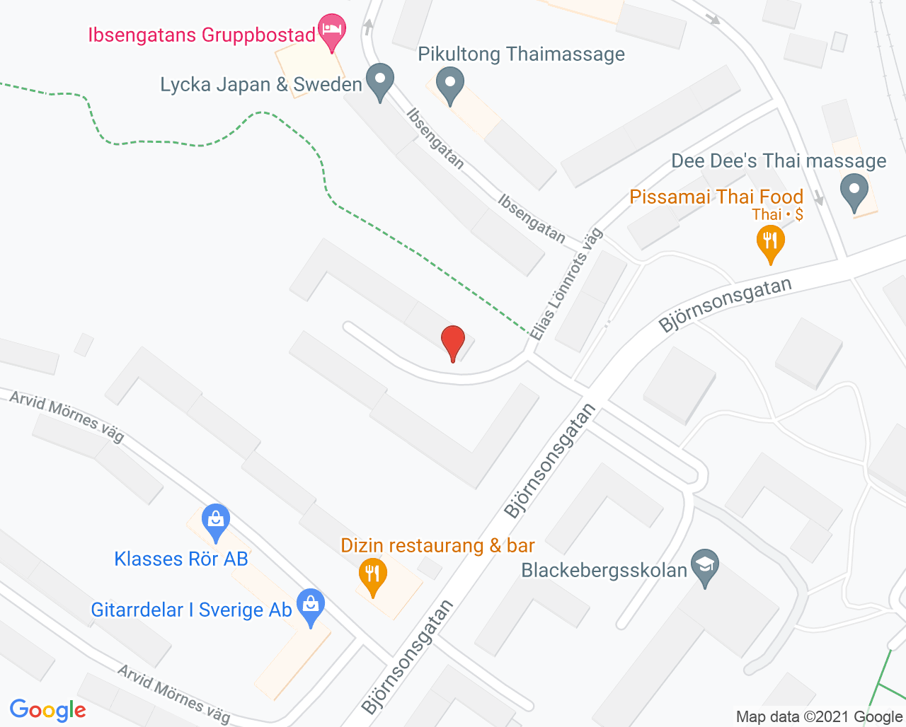 Karta till Ellas Medicinska fotvård, Bromma