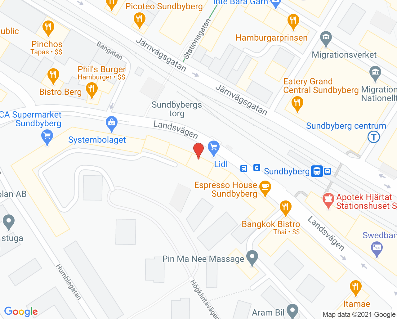 Karta till Tandläkare Per Lagergren, Sundbyberg