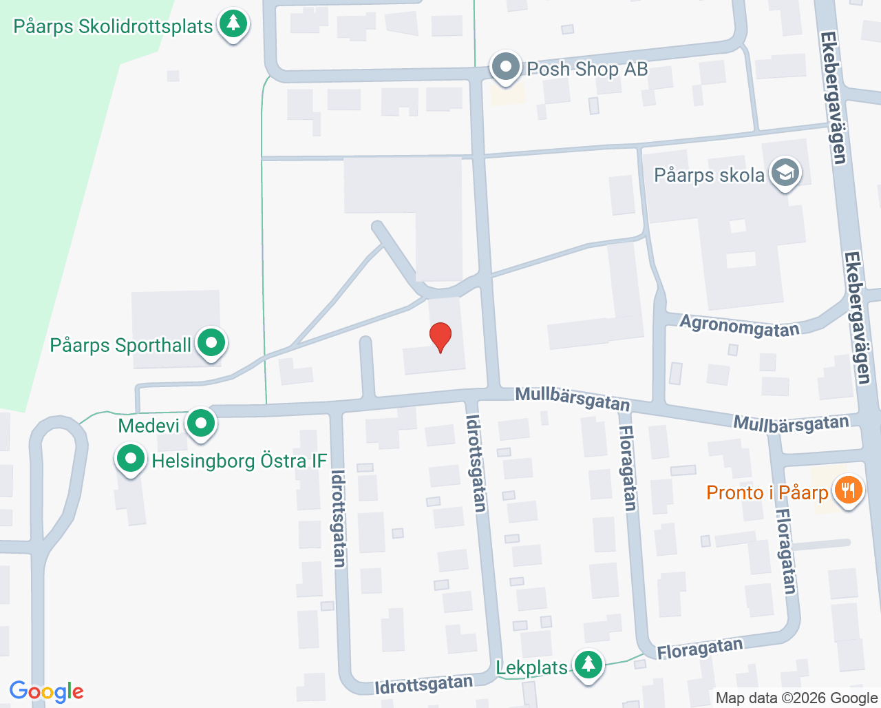 Karta till Vårdcentralen Påarp-Mörarp