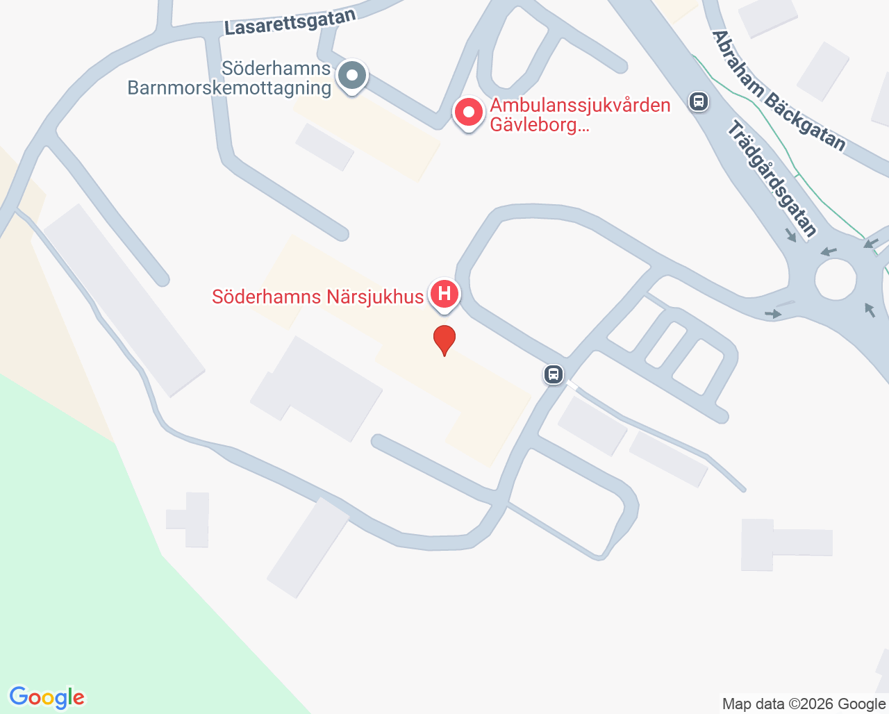 Karta till Smärtmottagning Söderhamn