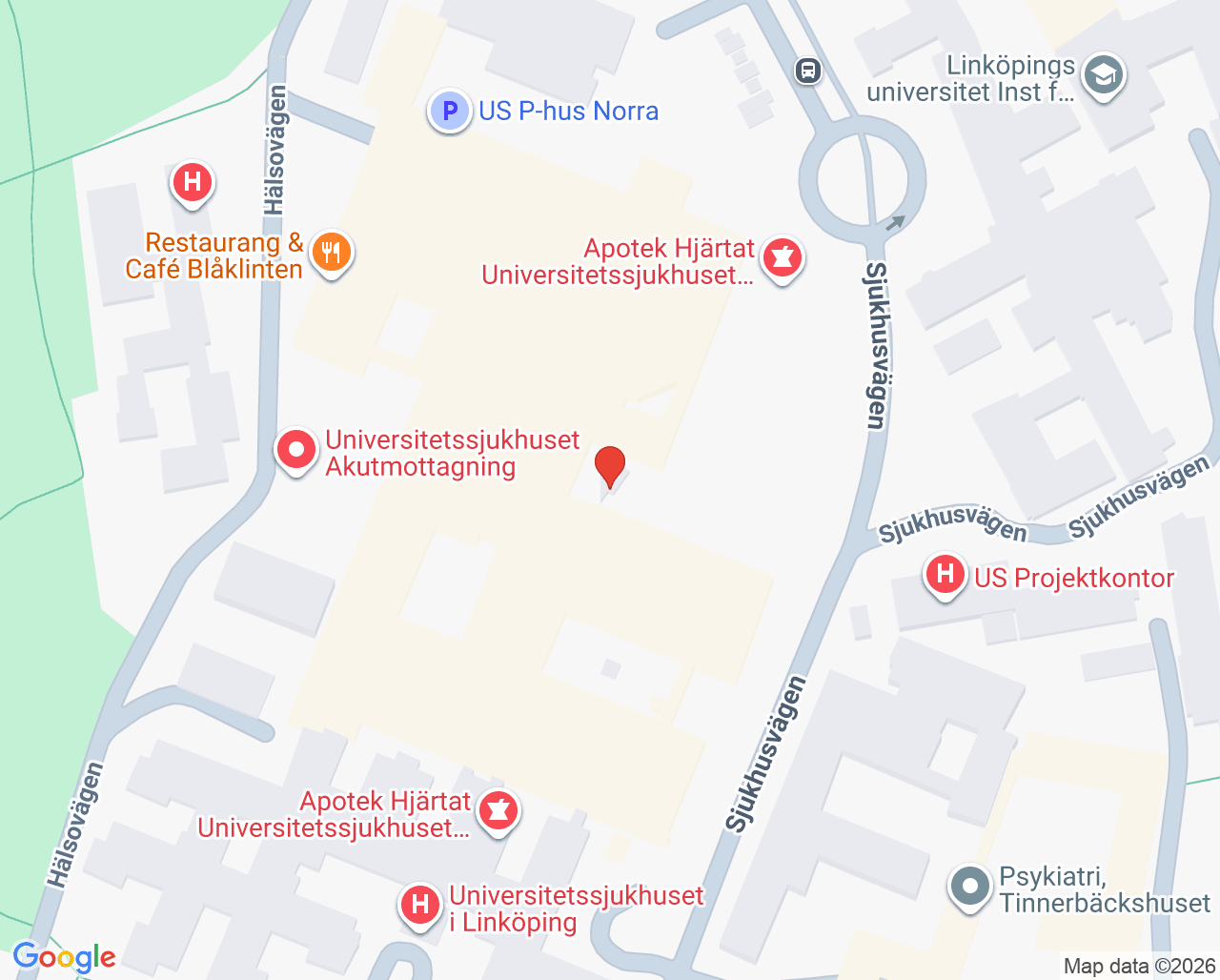 Karta till Anestesimottagningen, ANOPIVA