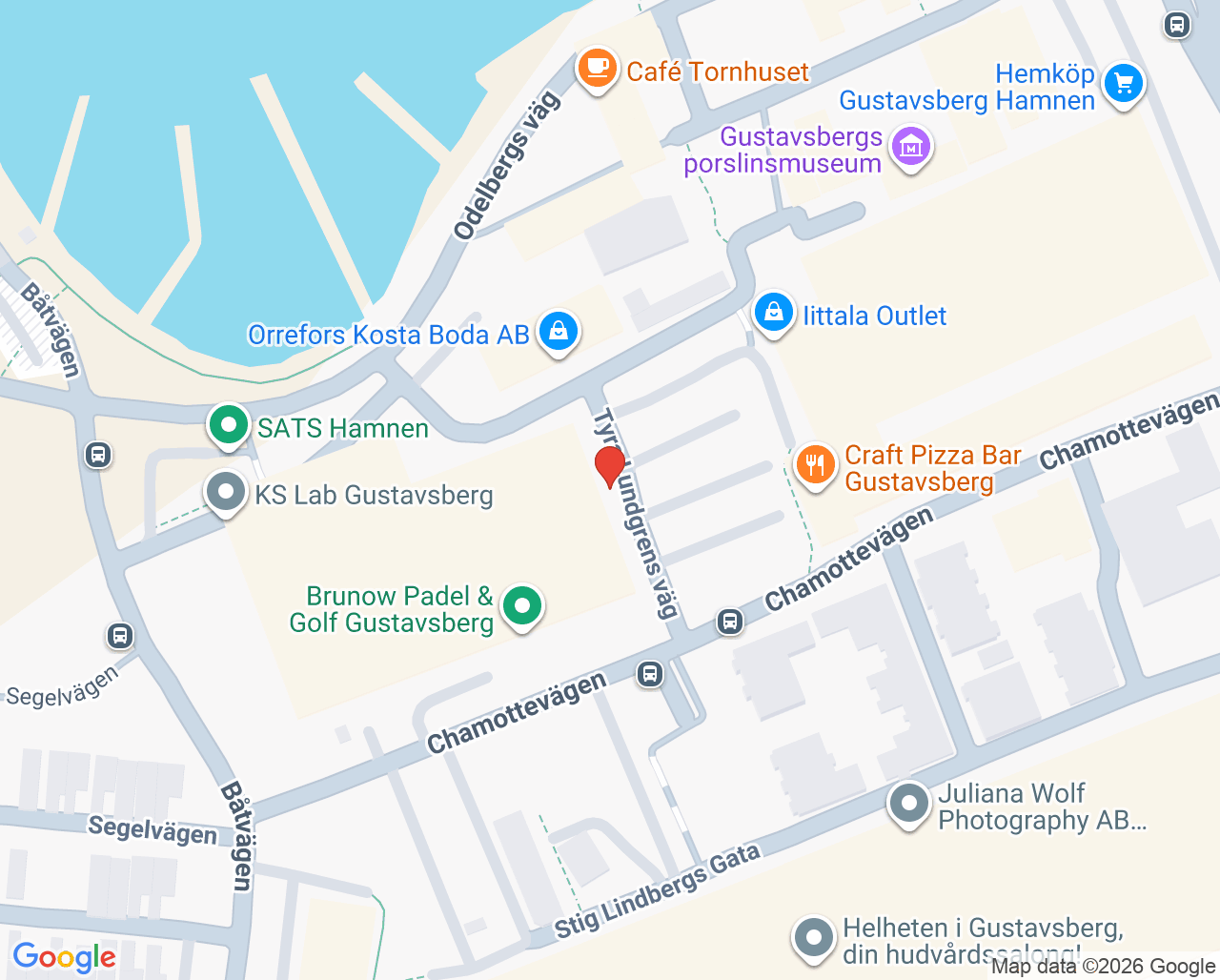 Karta till Värmdö ungdomsmottagning