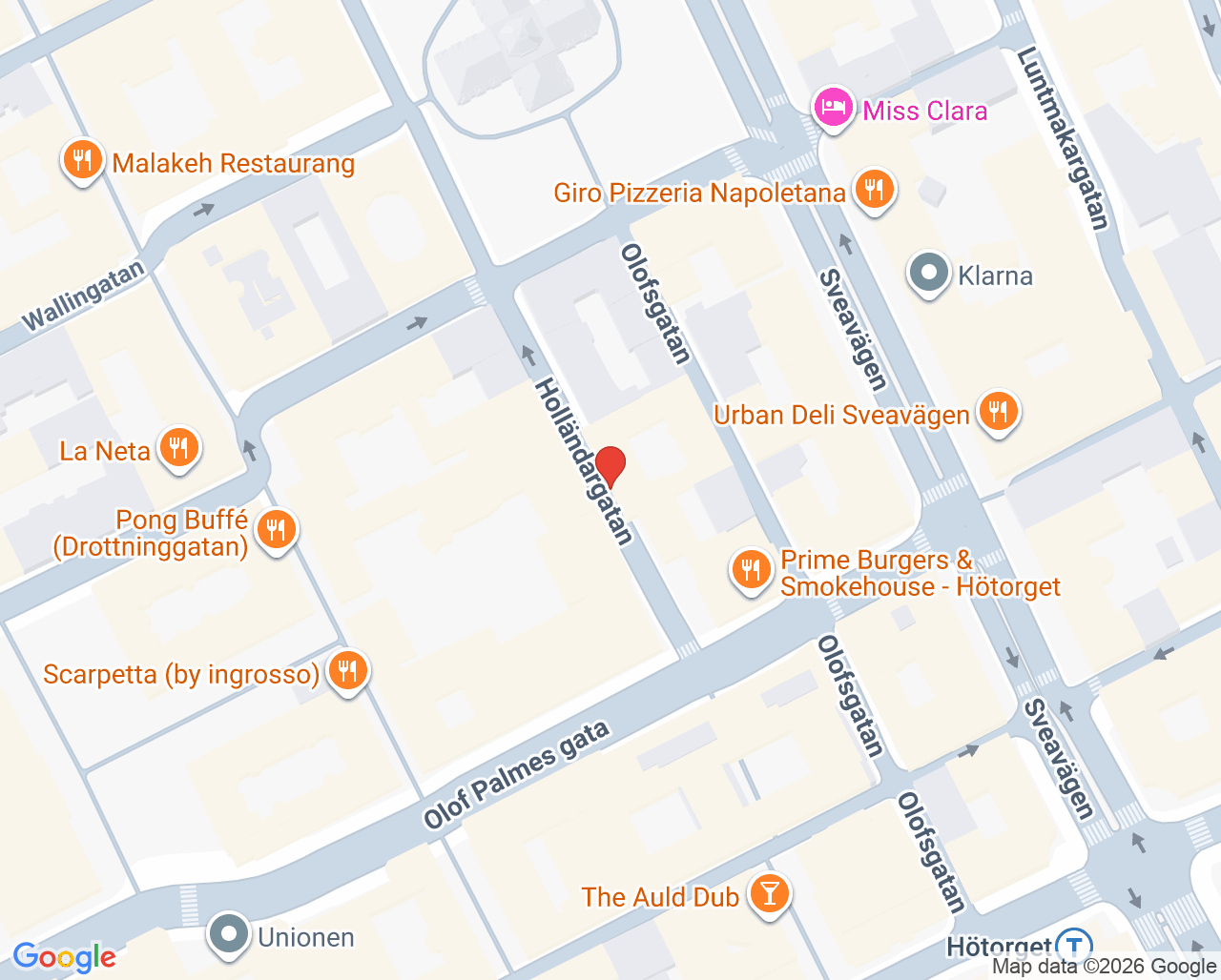 Karta till Odenplans Logopedmottagning