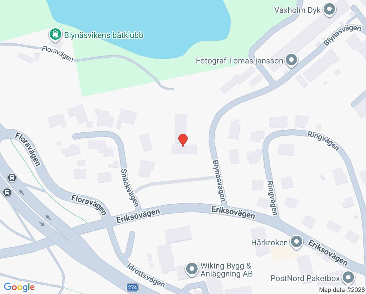 Karta till Språkförskola Vaxholm, Danderyds sjukhus