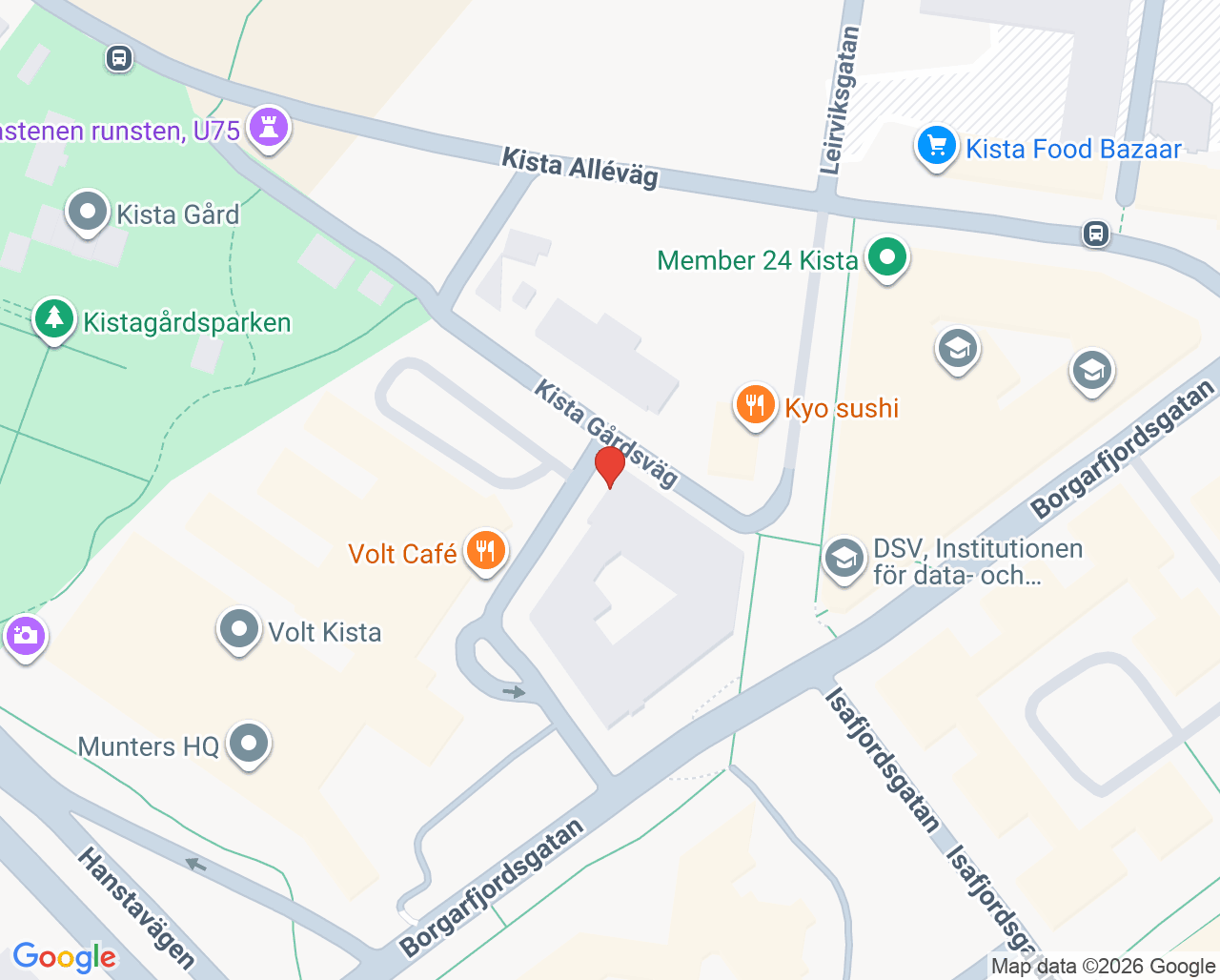 Karta till Järva beroendemottagning, Beroendecentrum Stockholm