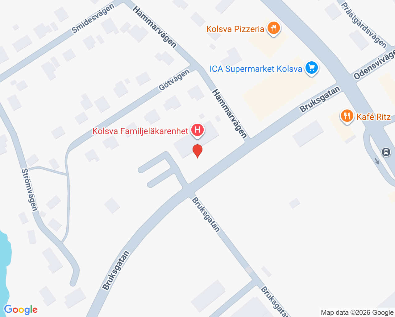 Karta till Kolsva Barnmorskemottagning