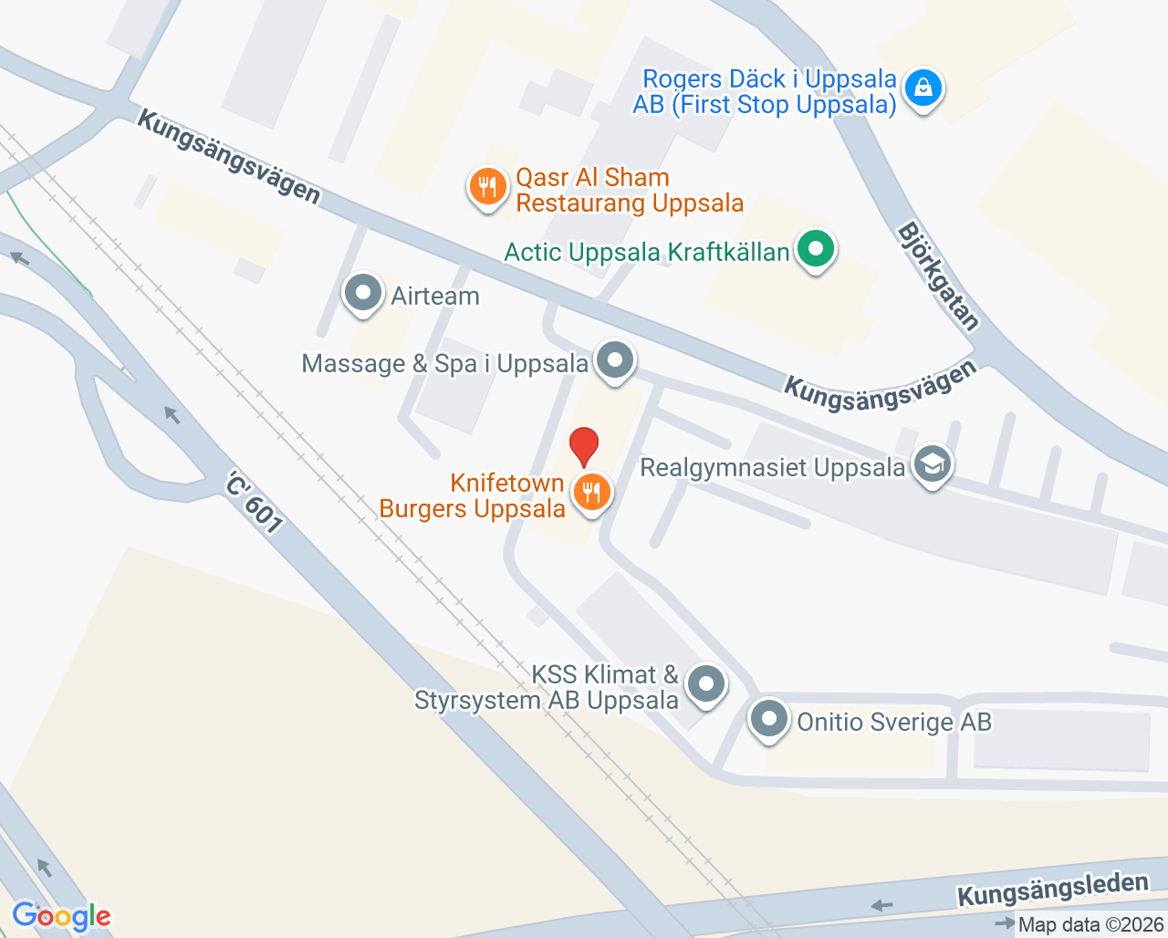 Karta till Pean Medicinsk Fotvårdsklinik - Medicinsk fotvård i Uppsala