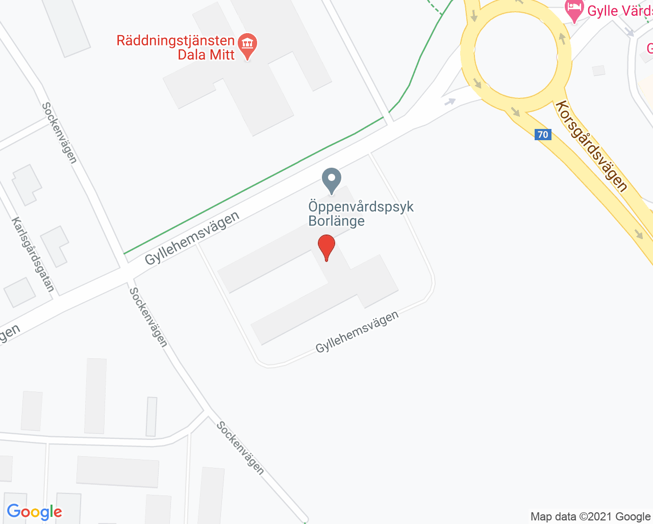 Karta till Gynekologisk cellprovtagning Läkarhuset