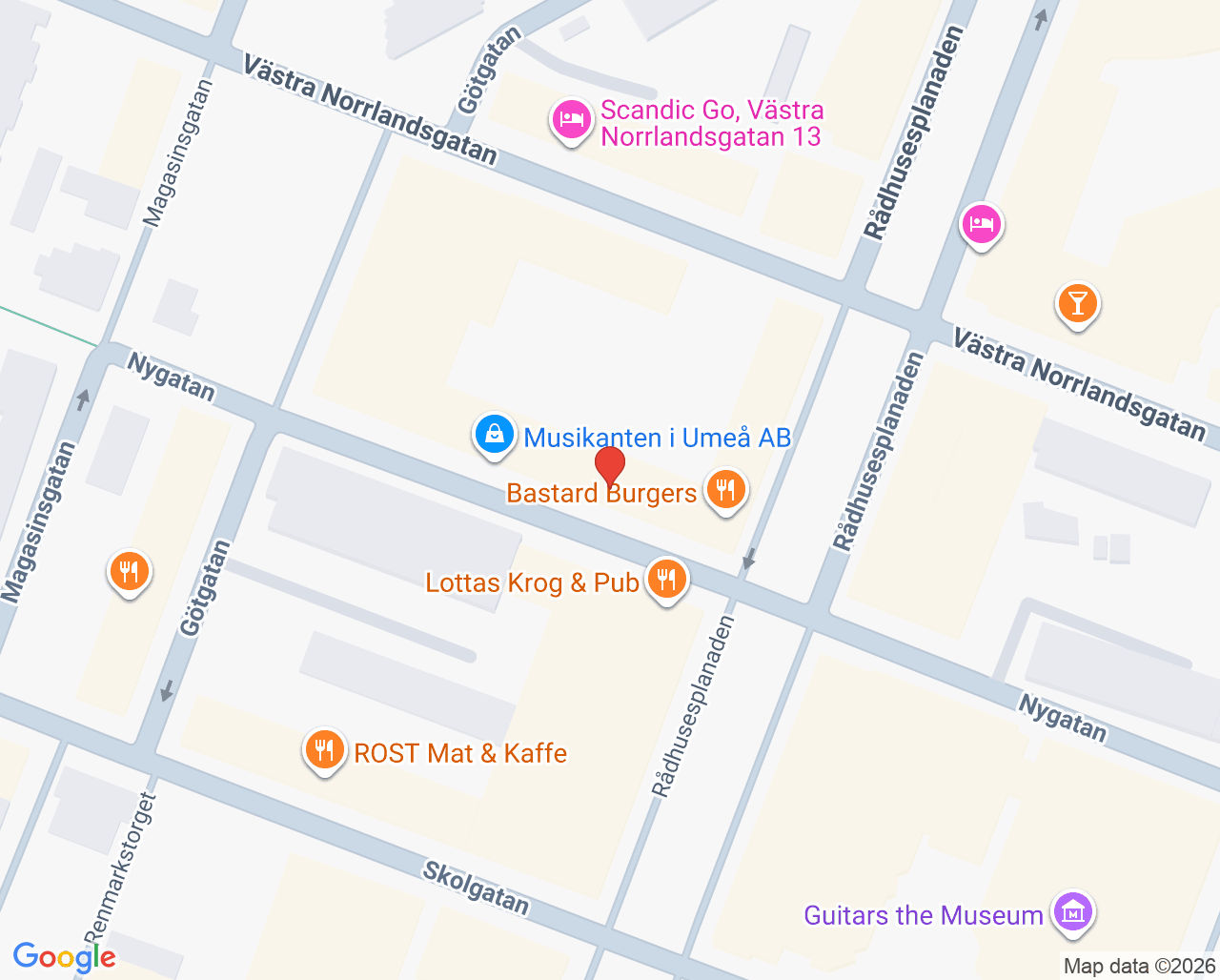 Karta till Smile Umeå